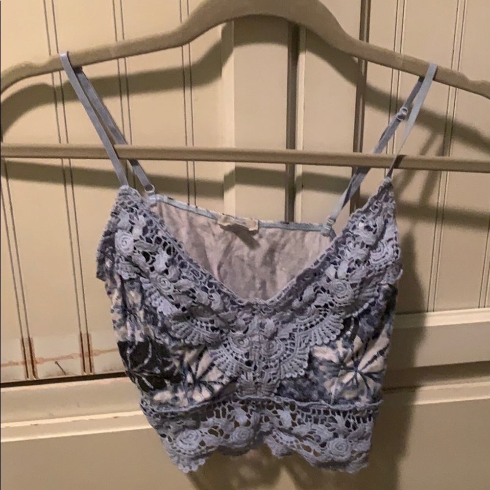 Blue lacey bralette